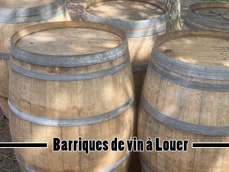Location de barriques de vin Landes